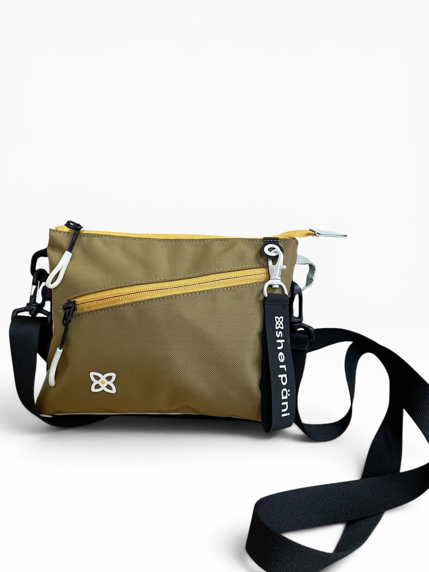 Crossbody By Sherpani In Brown & Yellow, Size:Small