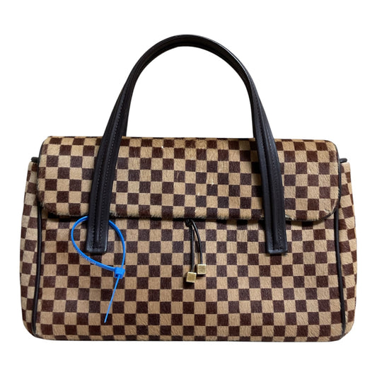 Handbag Luxury Designer By Louis Vuitton In Checkered Pattern, Size:Medium