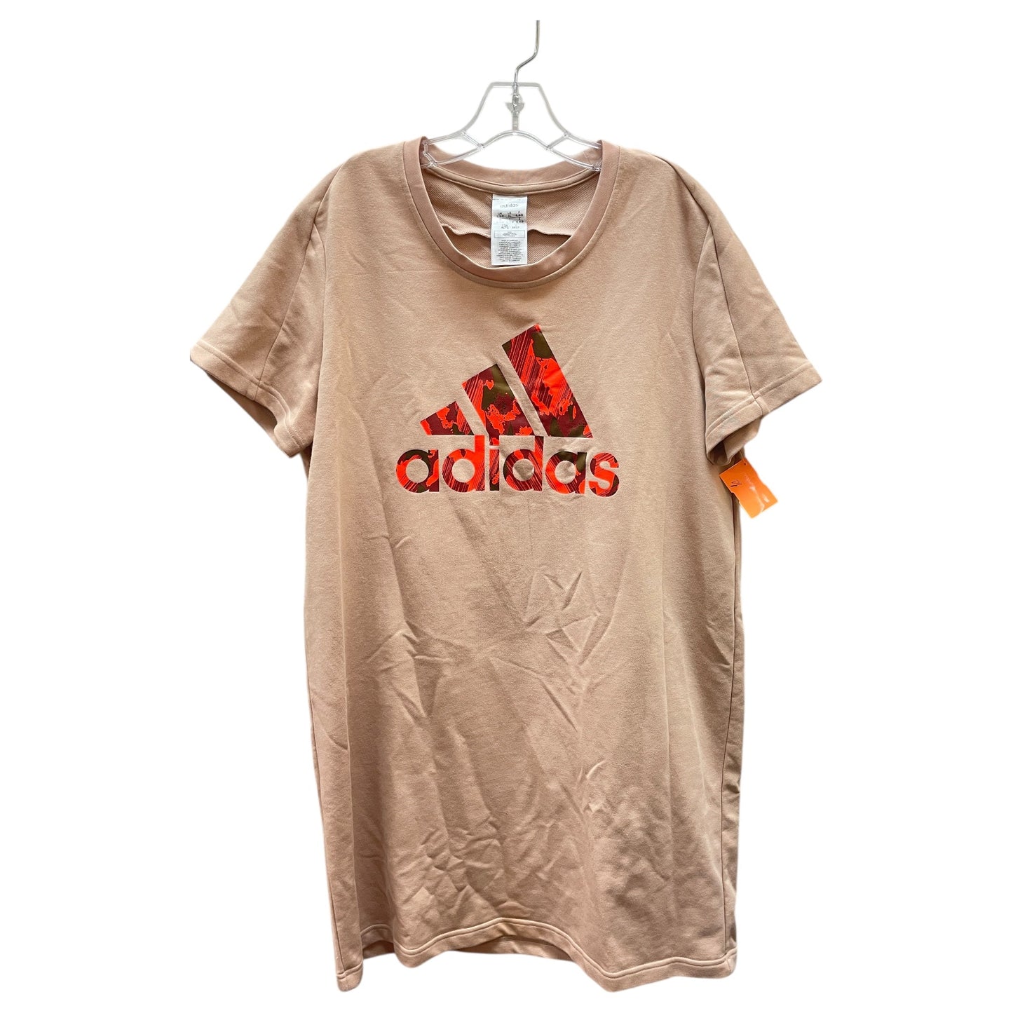 Athletic Dress By Adidas In Tan, Size:Xl