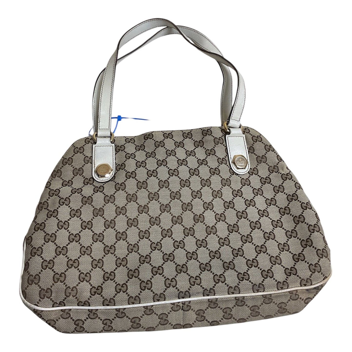 Handbag Luxury Designer By Gucci In Beige, Size:Large