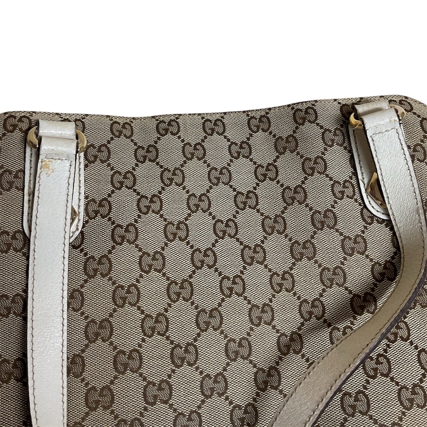 Handbag Luxury Designer By Gucci In Beige, Size:Large