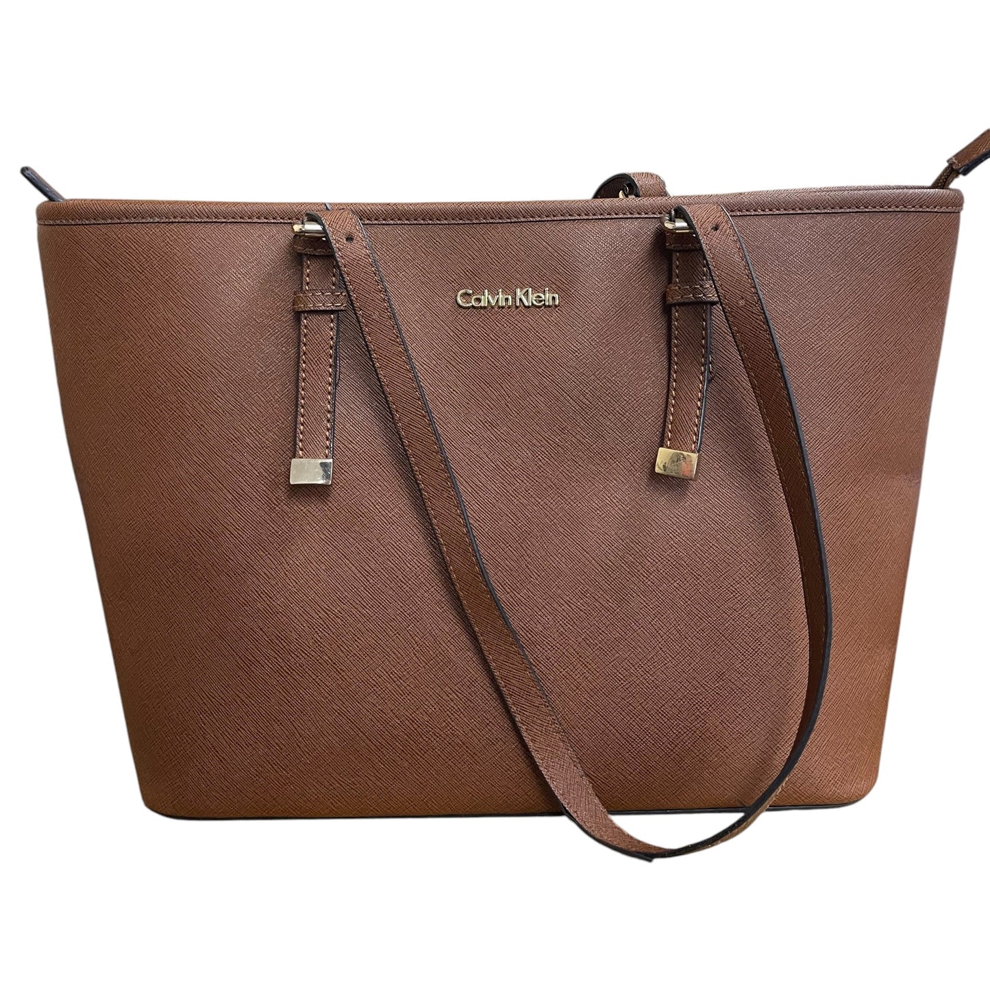 Handbag By Calvin Klein In Brown, Size:Medium