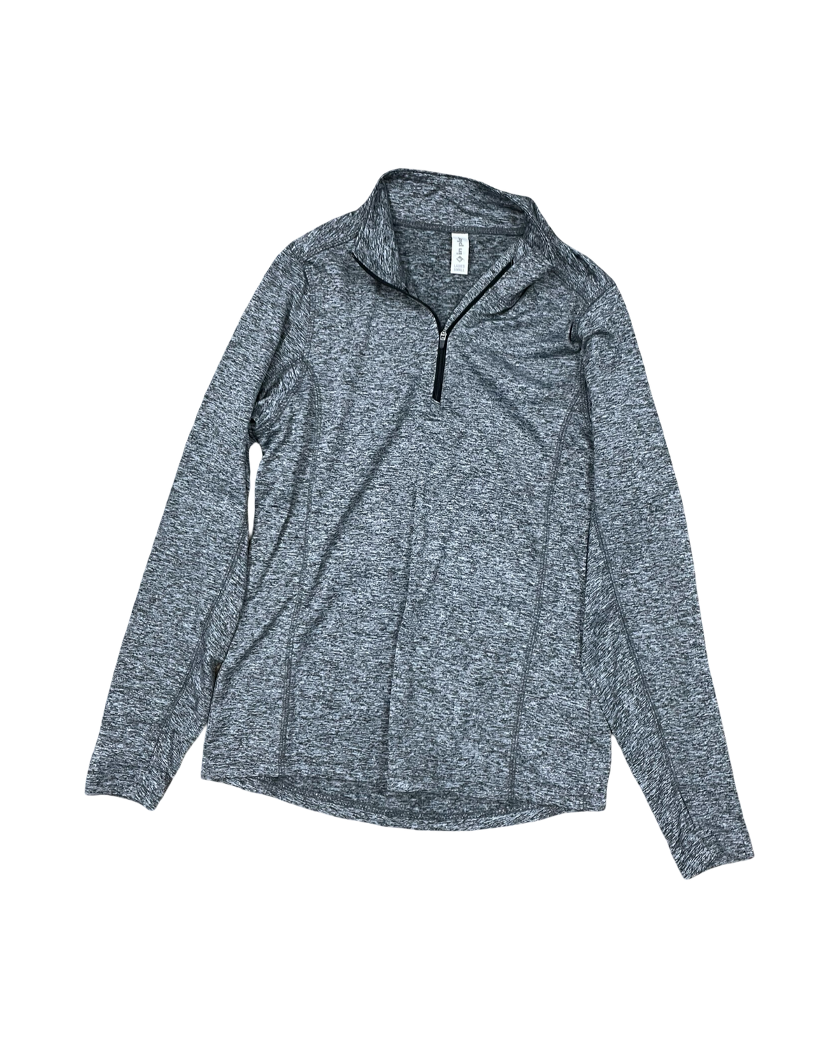 Athletic Top Ls Collar By Clothes Mentor In Grey, Size:S