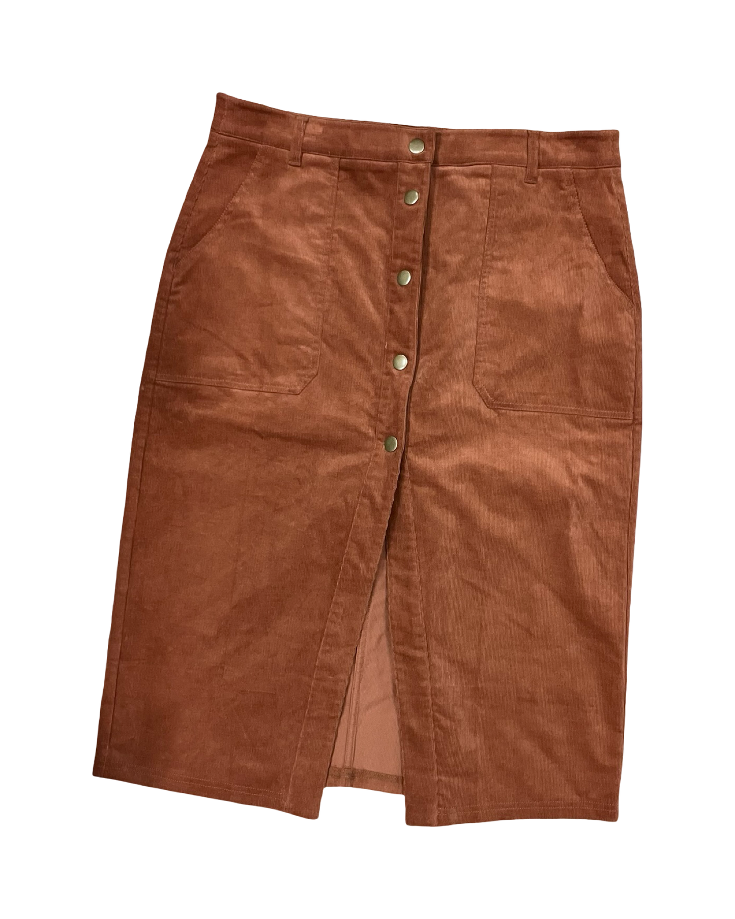 Skirt Midi By Others Follow In Orange, Size:Xl