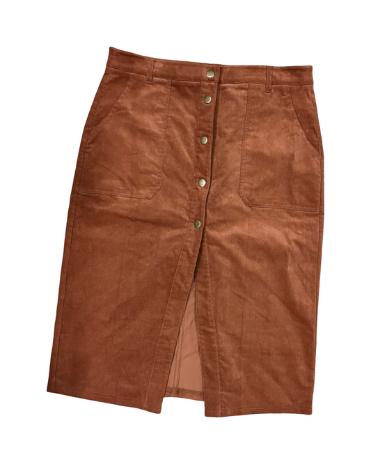 Skirt Midi By Others Follow In Orange, Size:Xl
