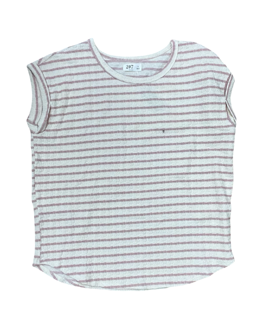 Top Ss By Maurices In Cream & Pink, Size:S