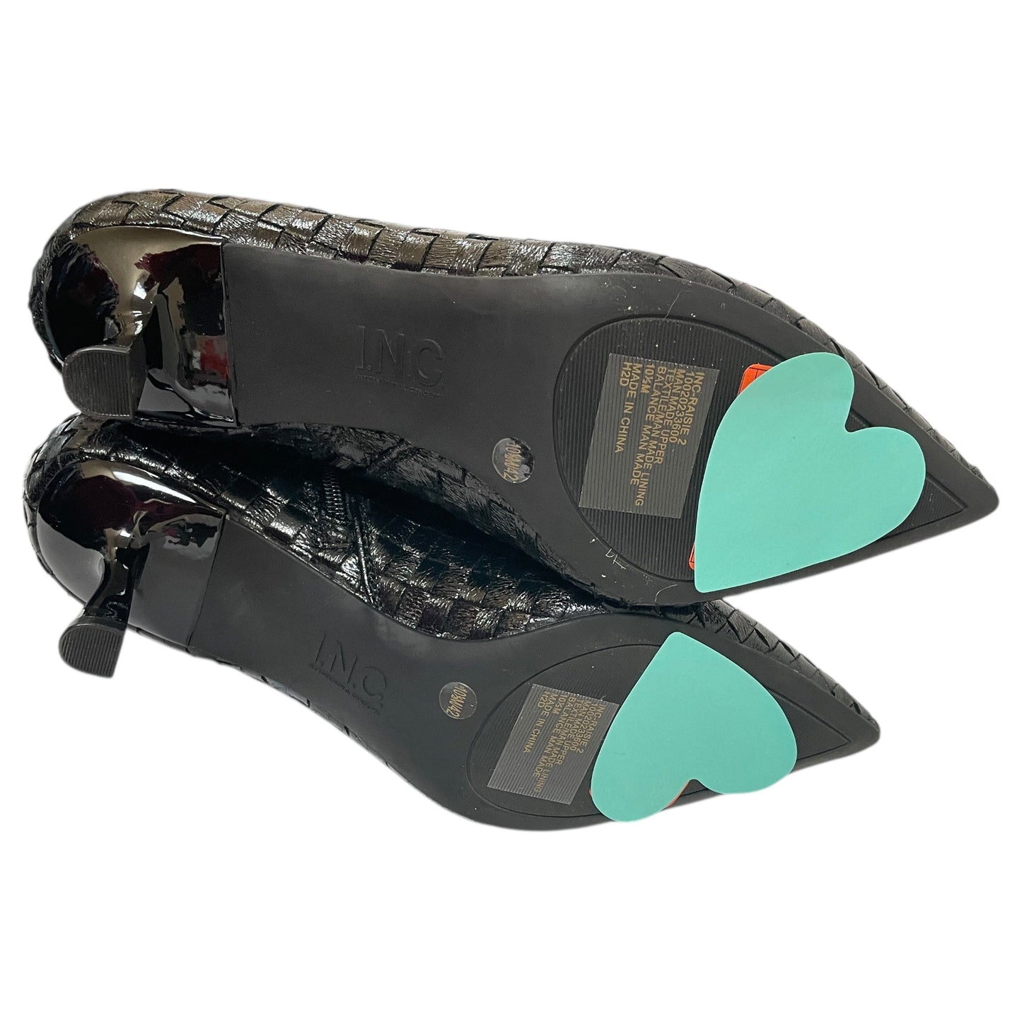 Boots Ankle Heels By Inc In Black, Size:10.5