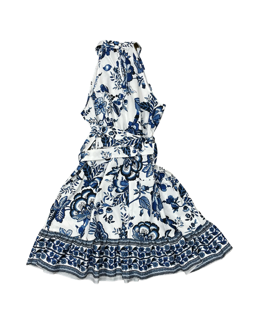Dress Casual Short By Clothes Mentor In Blue & White, Size:S