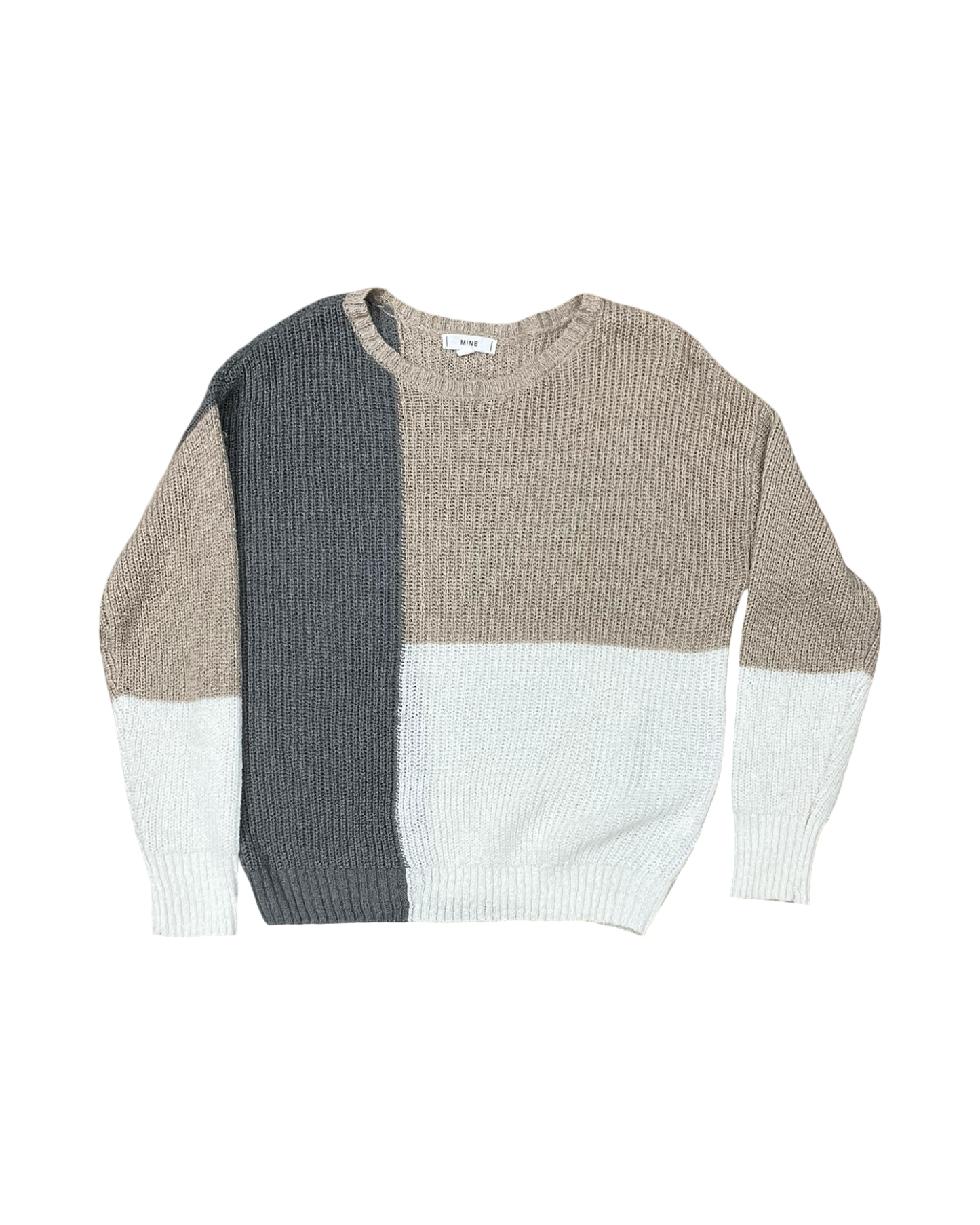 Sweater By Mine In Tan & White, Size:S