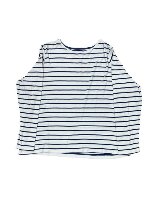 Top Ls By Croft And Barrow In Blue & White, Size:1X