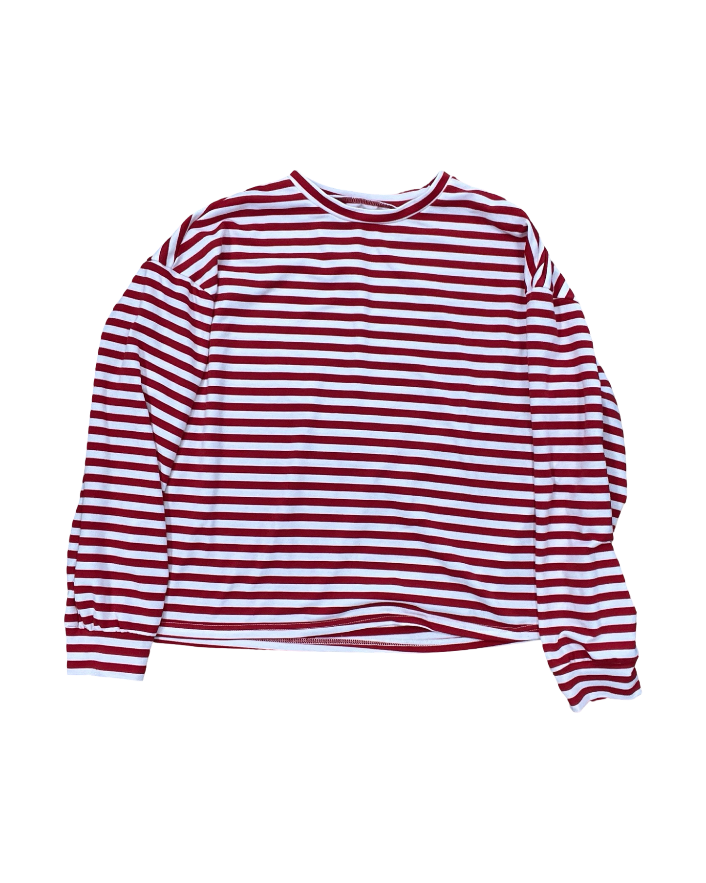 Top Ls By Clothes Mentor In Red & White, Size:Xl