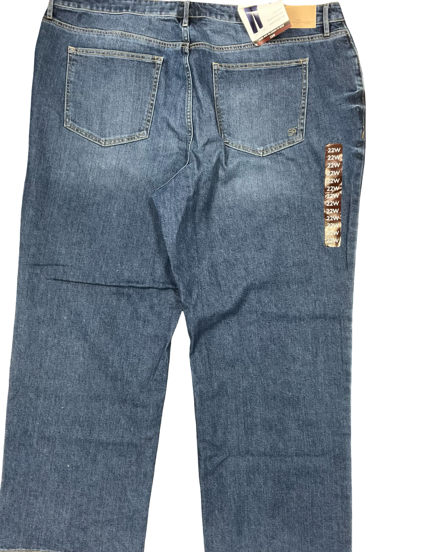 Jeans Straight By Seven 7 In Blue, Size:22