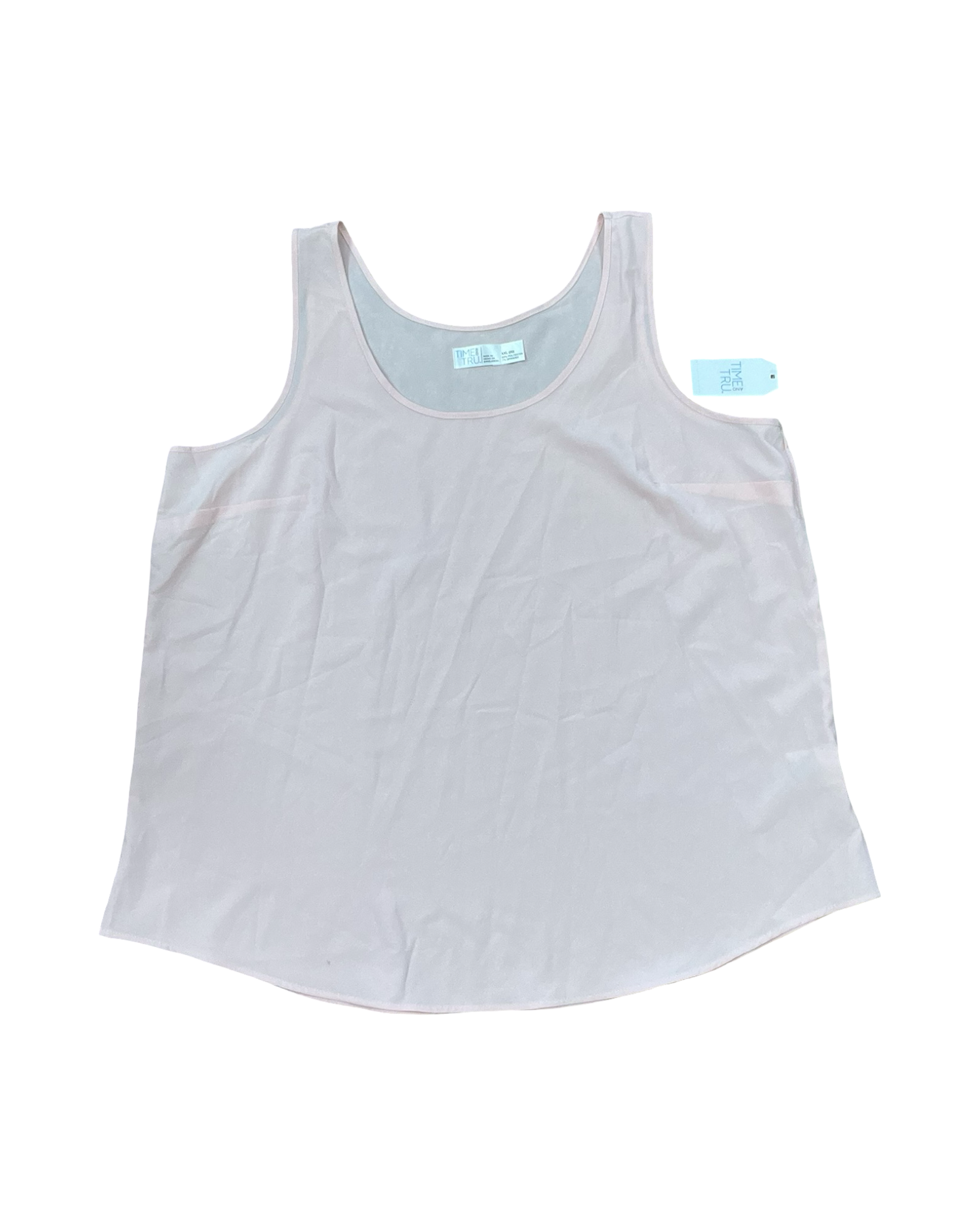Top Cami By Time And Tru In Peach, Size:2X