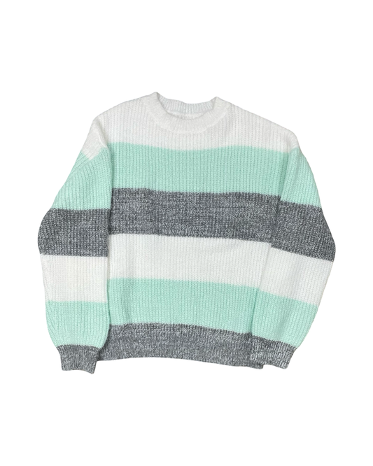 Sweater By Sherpani In Green & Grey, Size:S