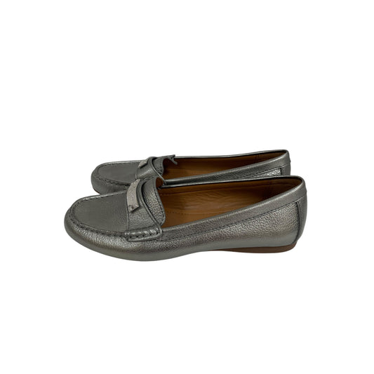 Shoes Designer By Coach In Silver, Size:6