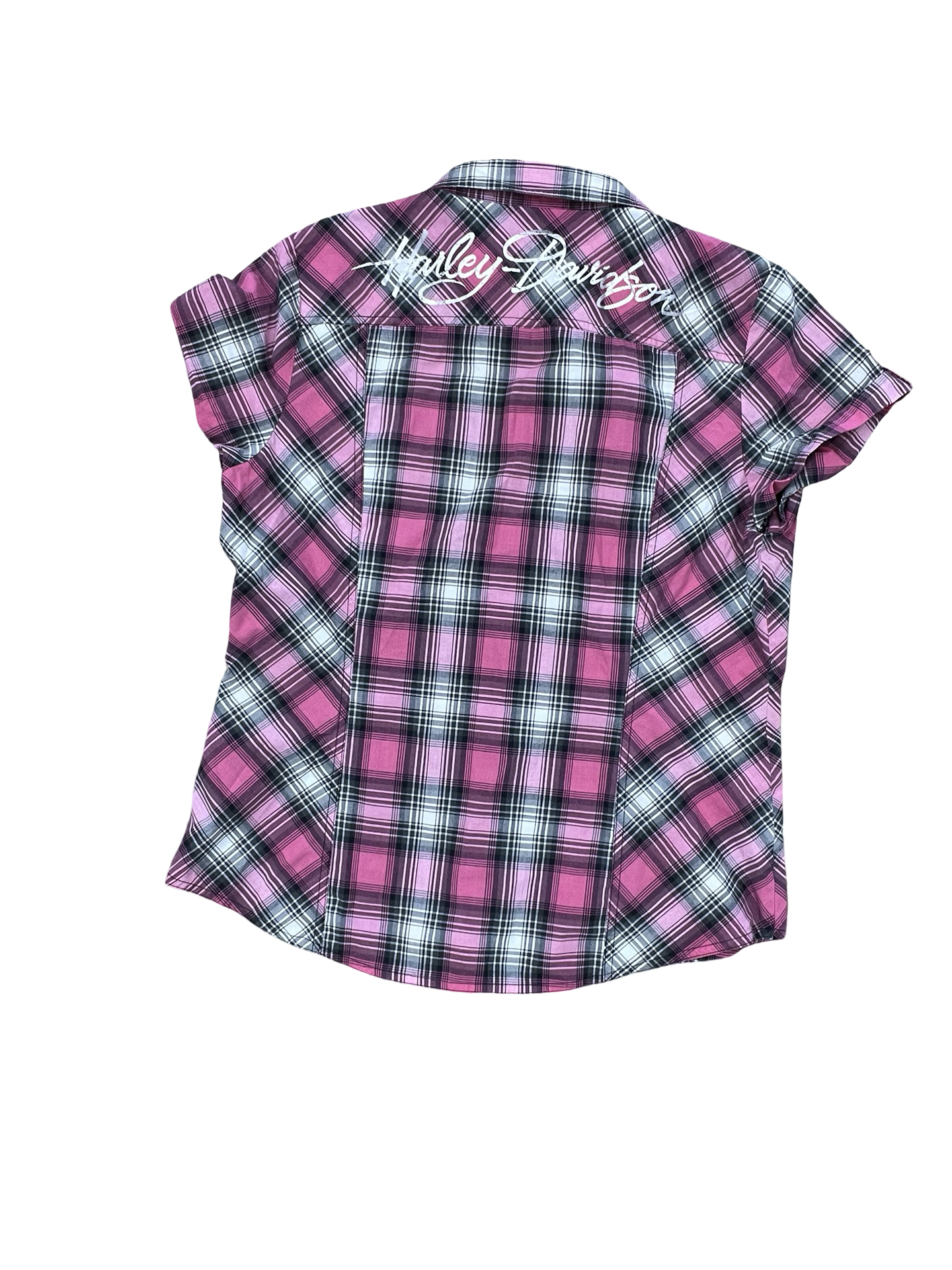 Blouse Ss By Harley Davidson In Pink, Size:L