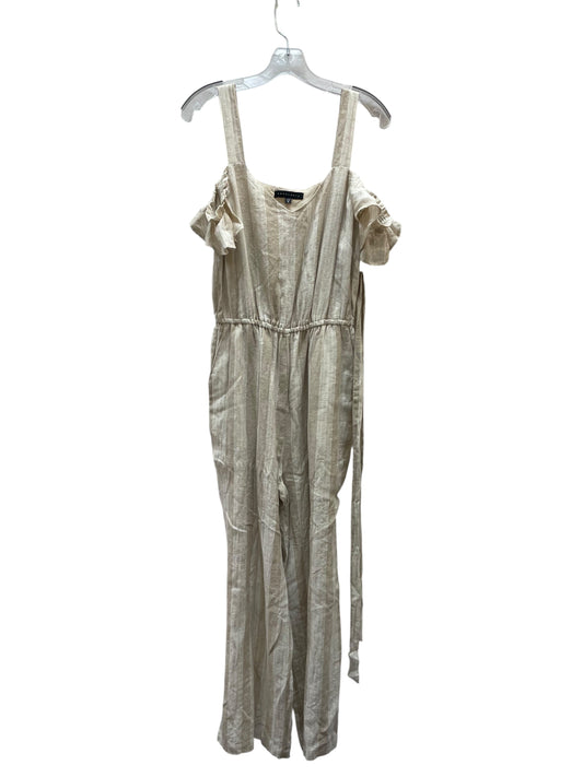 Jumpsuit By Sanctuary In Tan & White, Size:M