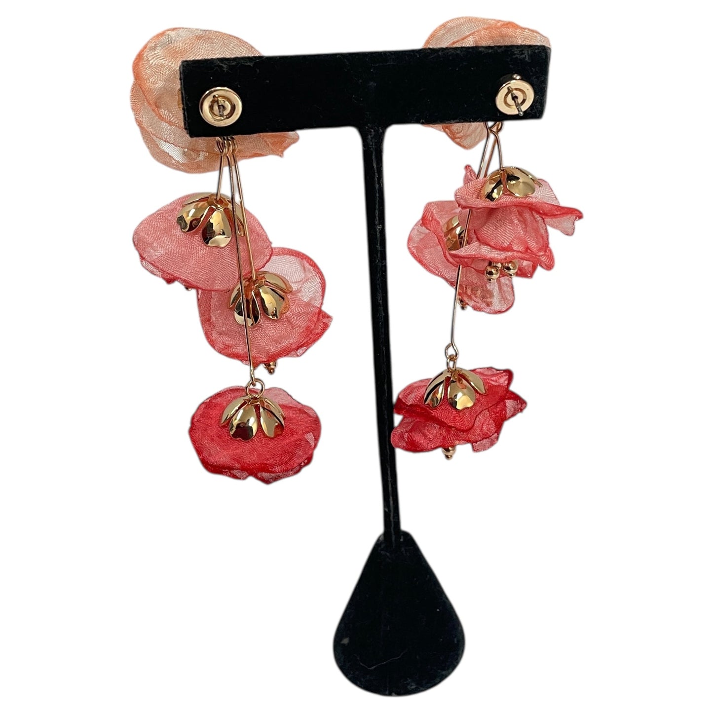 Earrings Dangle/Drop By Chicos In Coral