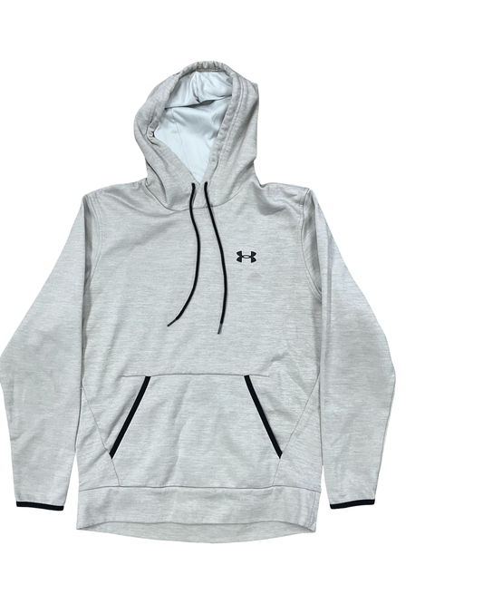 Athletic Sweatshirt Hoodie By Under Armour In Tan, Size:S