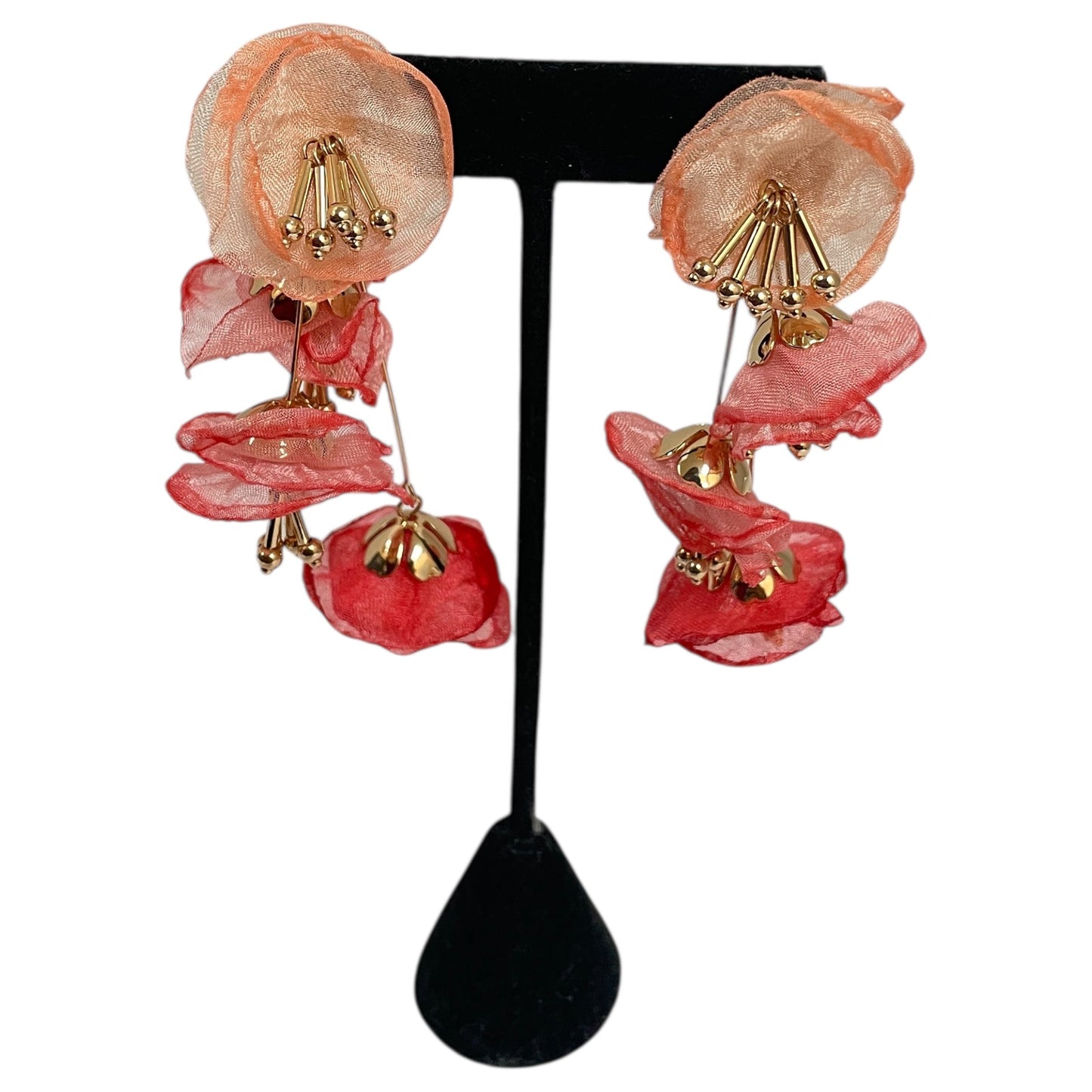 Earrings Dangle/Drop By Chicos In Coral