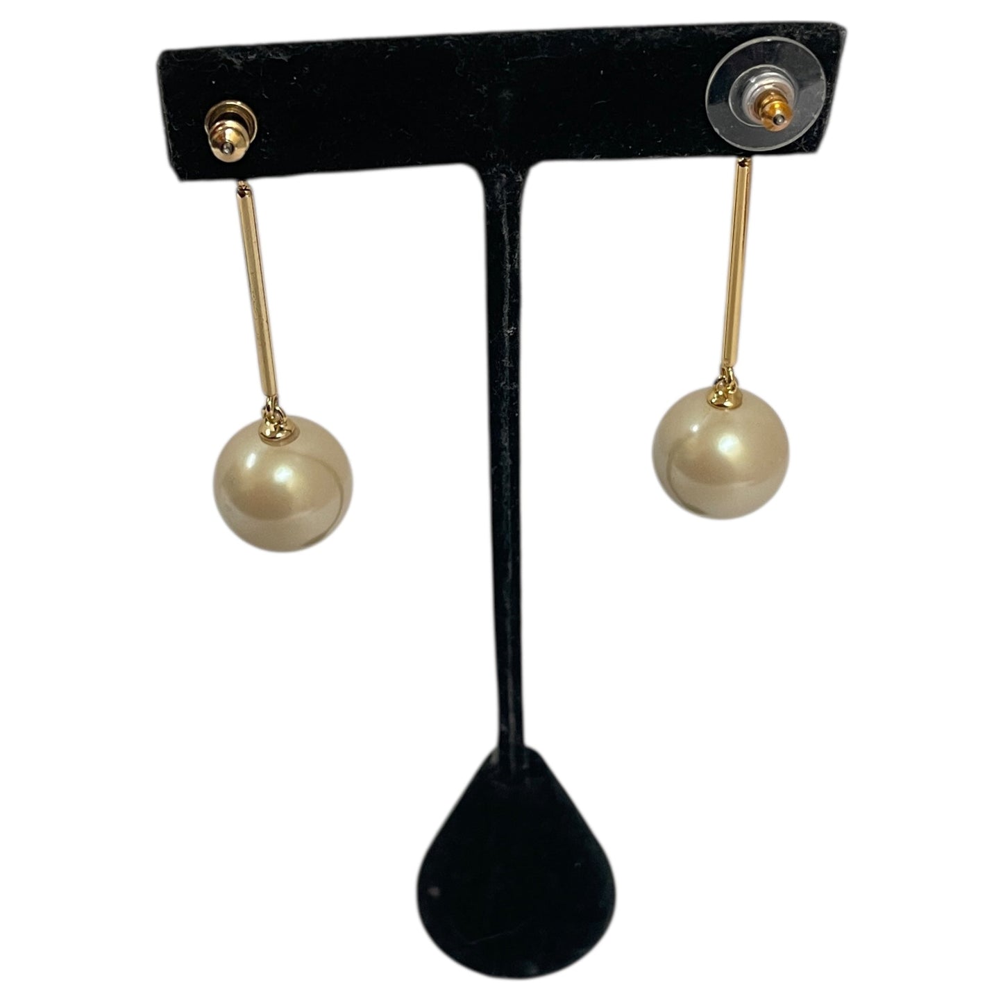 Earrings Designer By Kate Spade In Gold & White