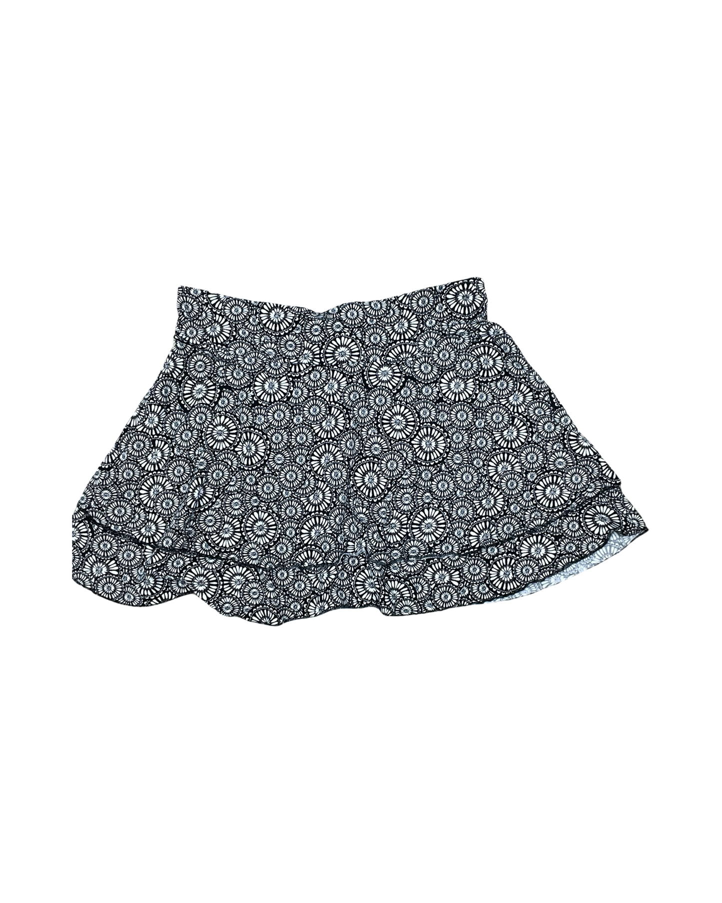 Skirt Mini & Short By Loft In Black & White, Size:L