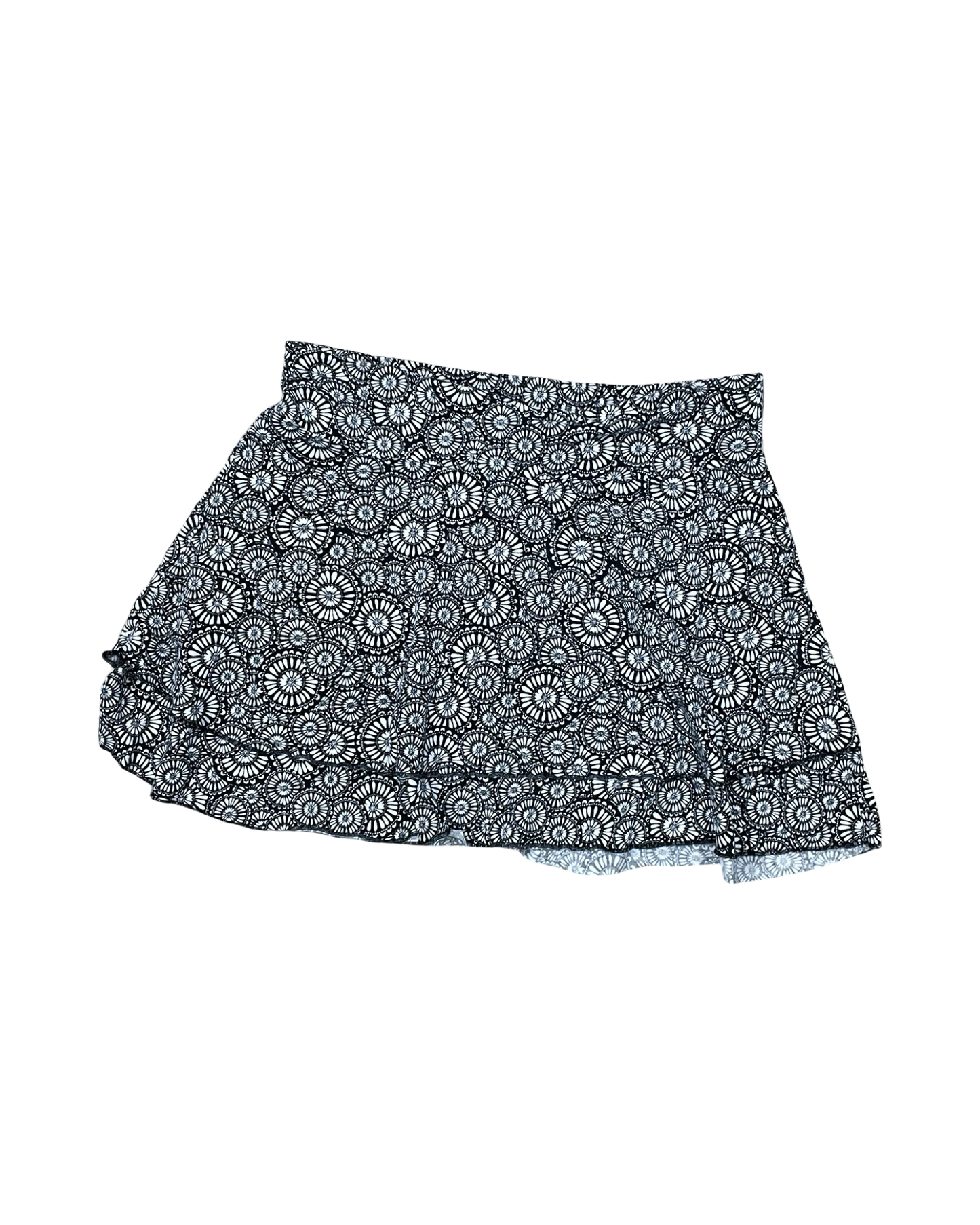 Skirt Mini & Short By Loft In Black & White, Size:L