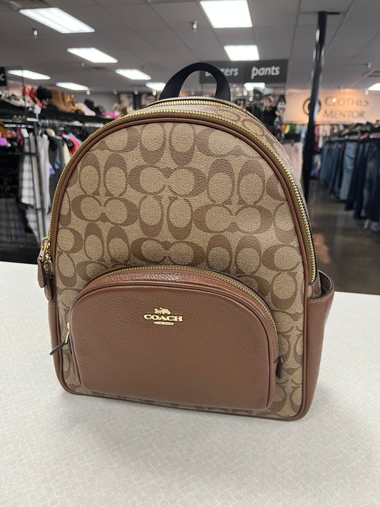 Backpack Designer By Coach In Tan, Size:Medium