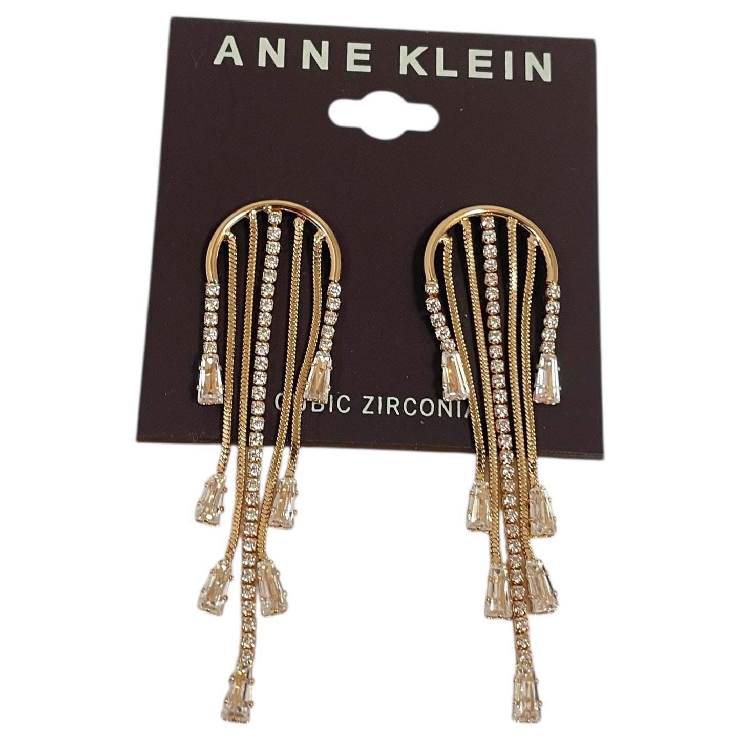 Earrings Dangle/Drop By Anne Klein In Gold