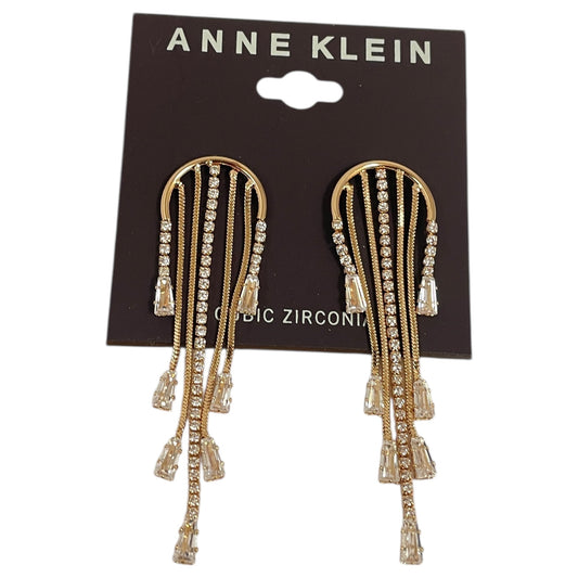 Earrings Dangle/Drop By Anne Klein In Gold