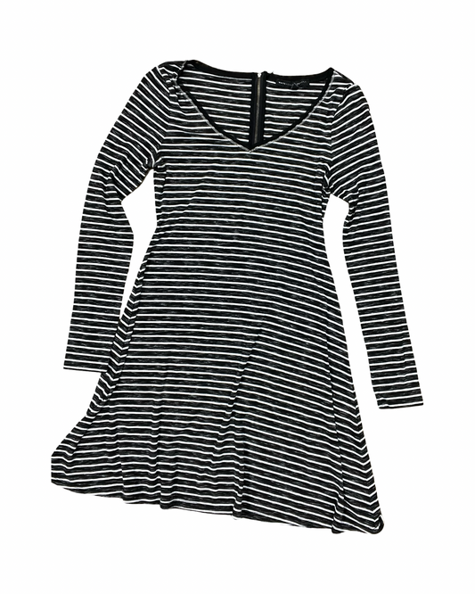 Dress Casual Midi By White House Black Market In Black & White, Size:S