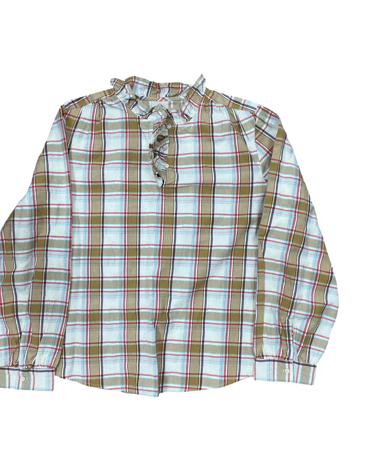 Top Ls By St Johns Bay In Tan & White, Size:1X