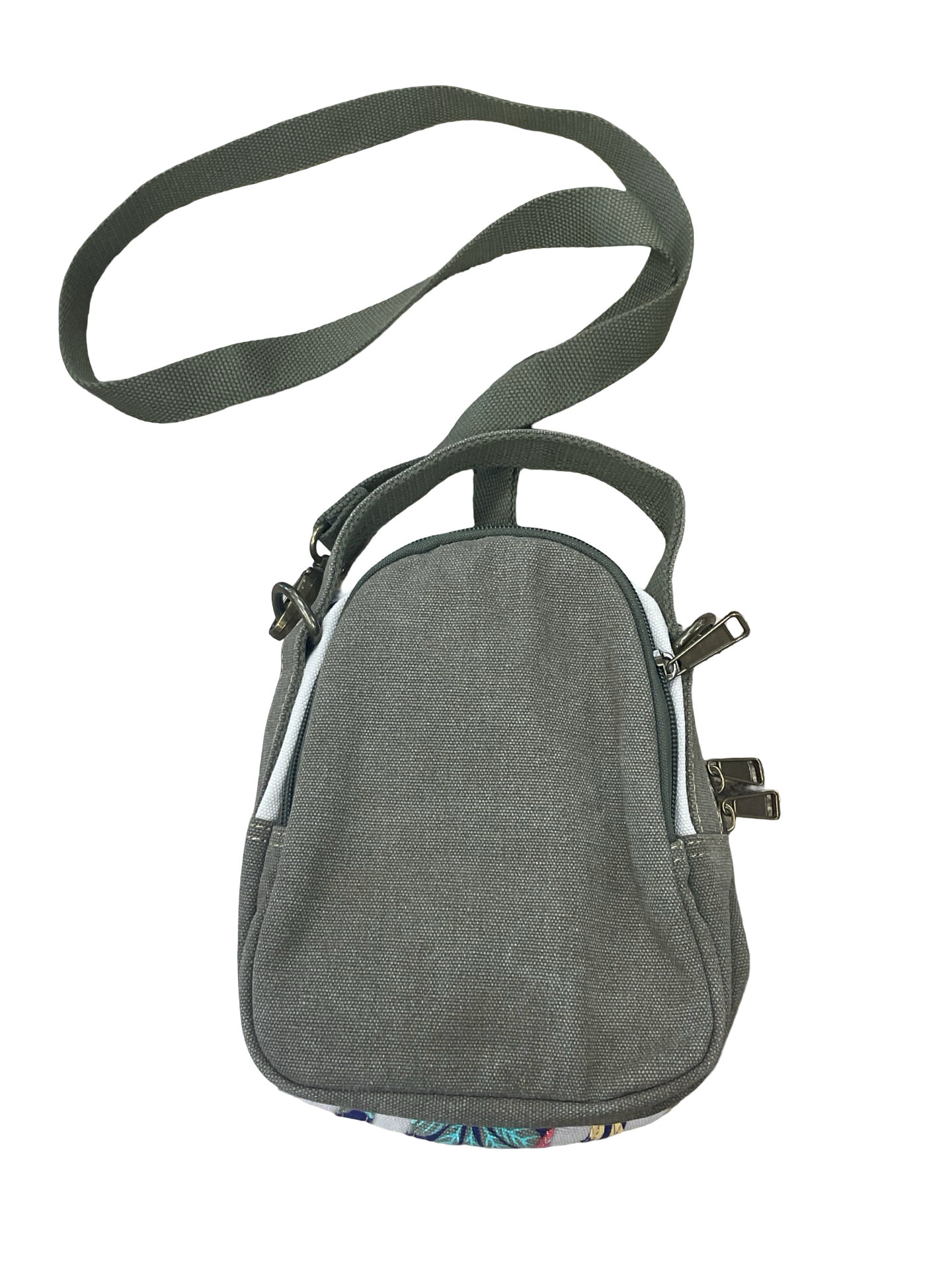 Crossbody By Clothes Mentor In Cream & Green, Size:Small