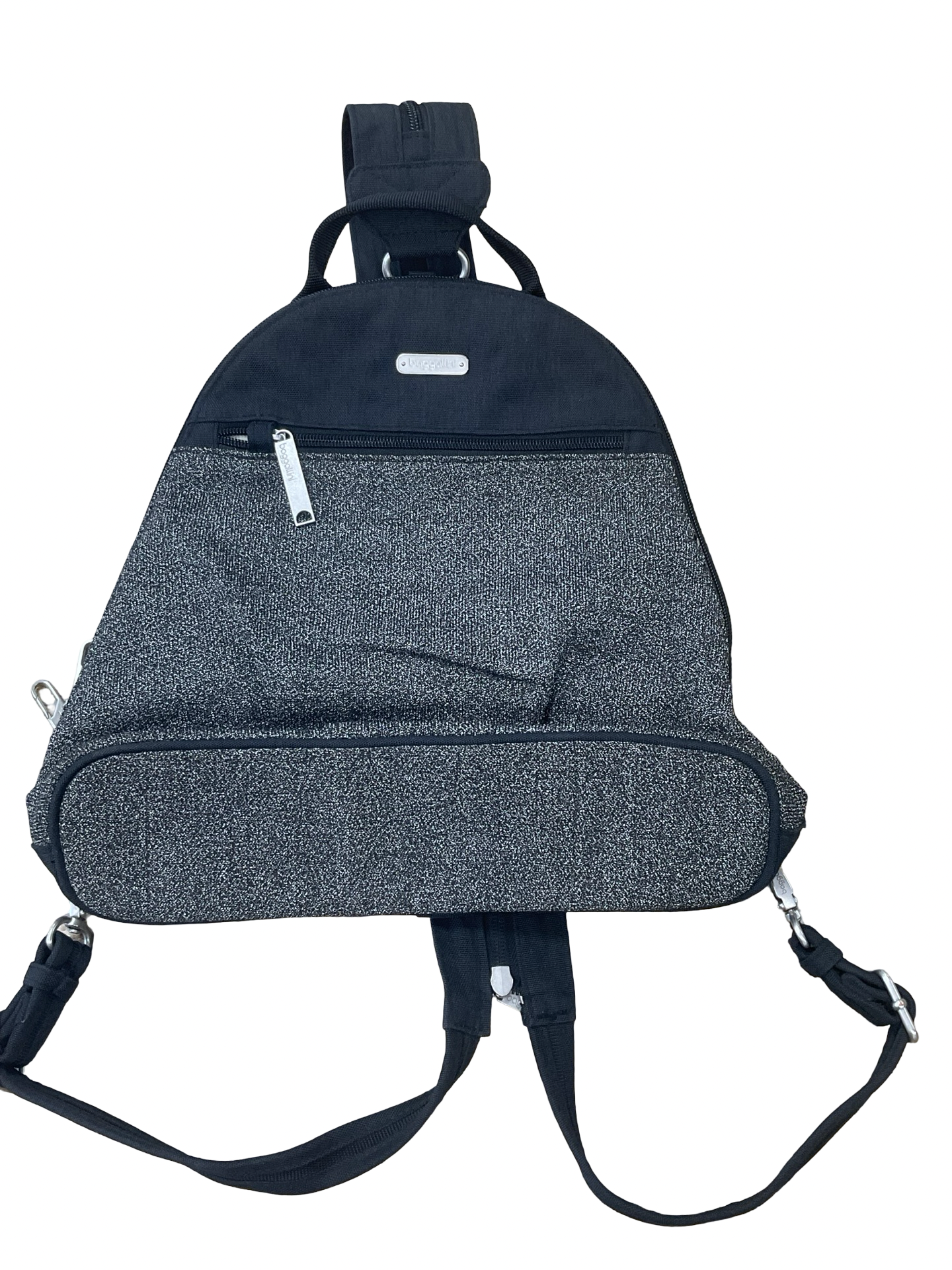 Backpack By Baggallini In Black & Grey, Size:Small