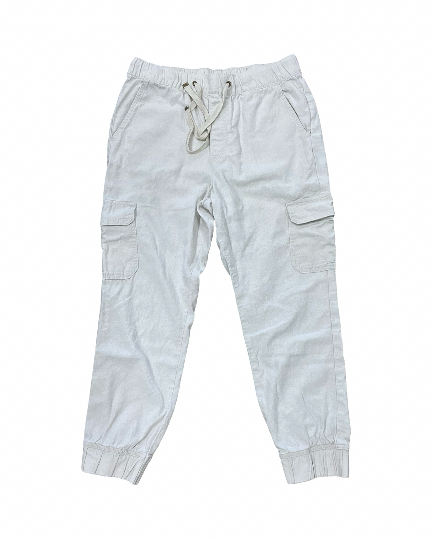Pants Cropped By St Johns Bay In Cream, Size:M