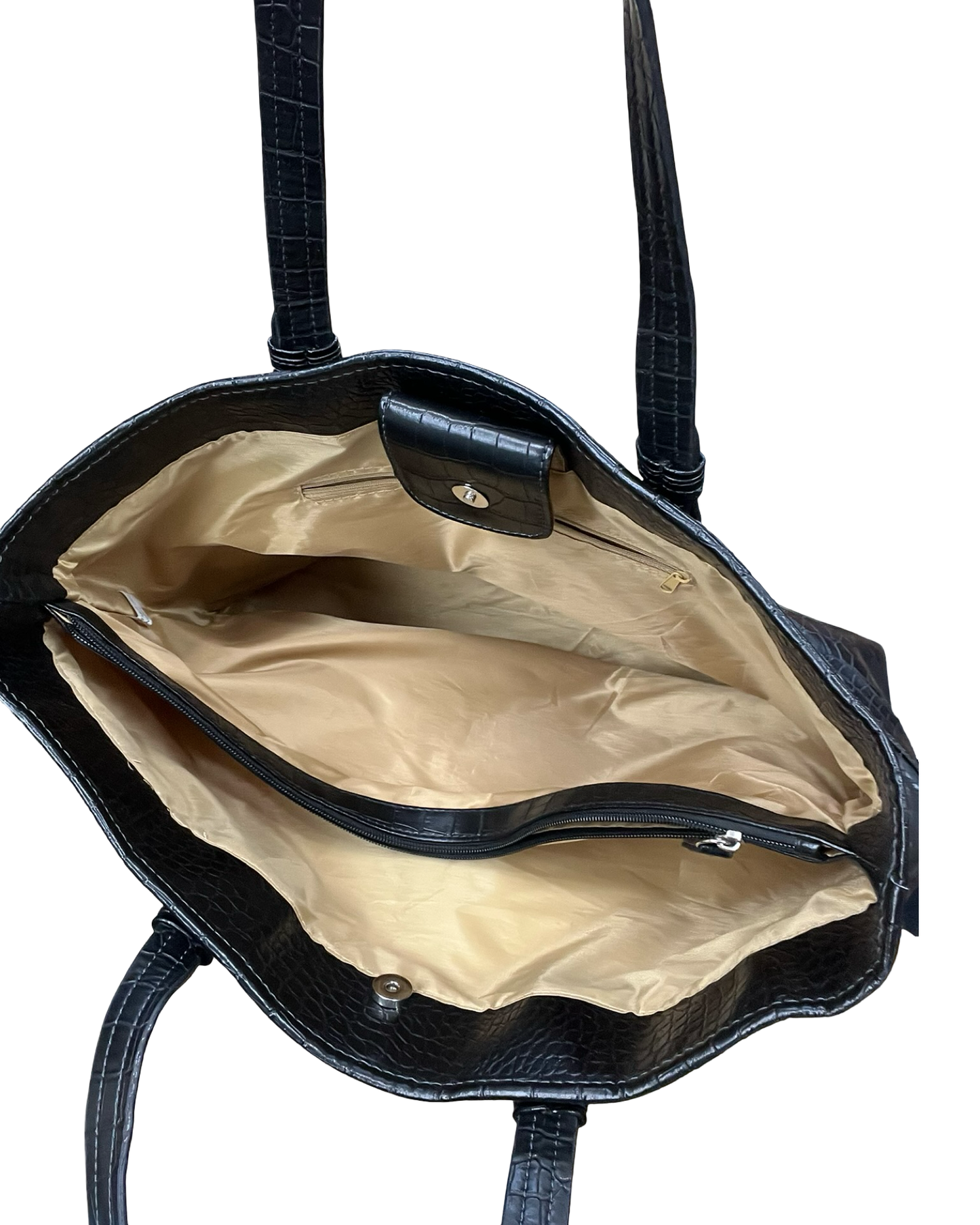 Tote By Croft And Barrow In Black, Size:Medium