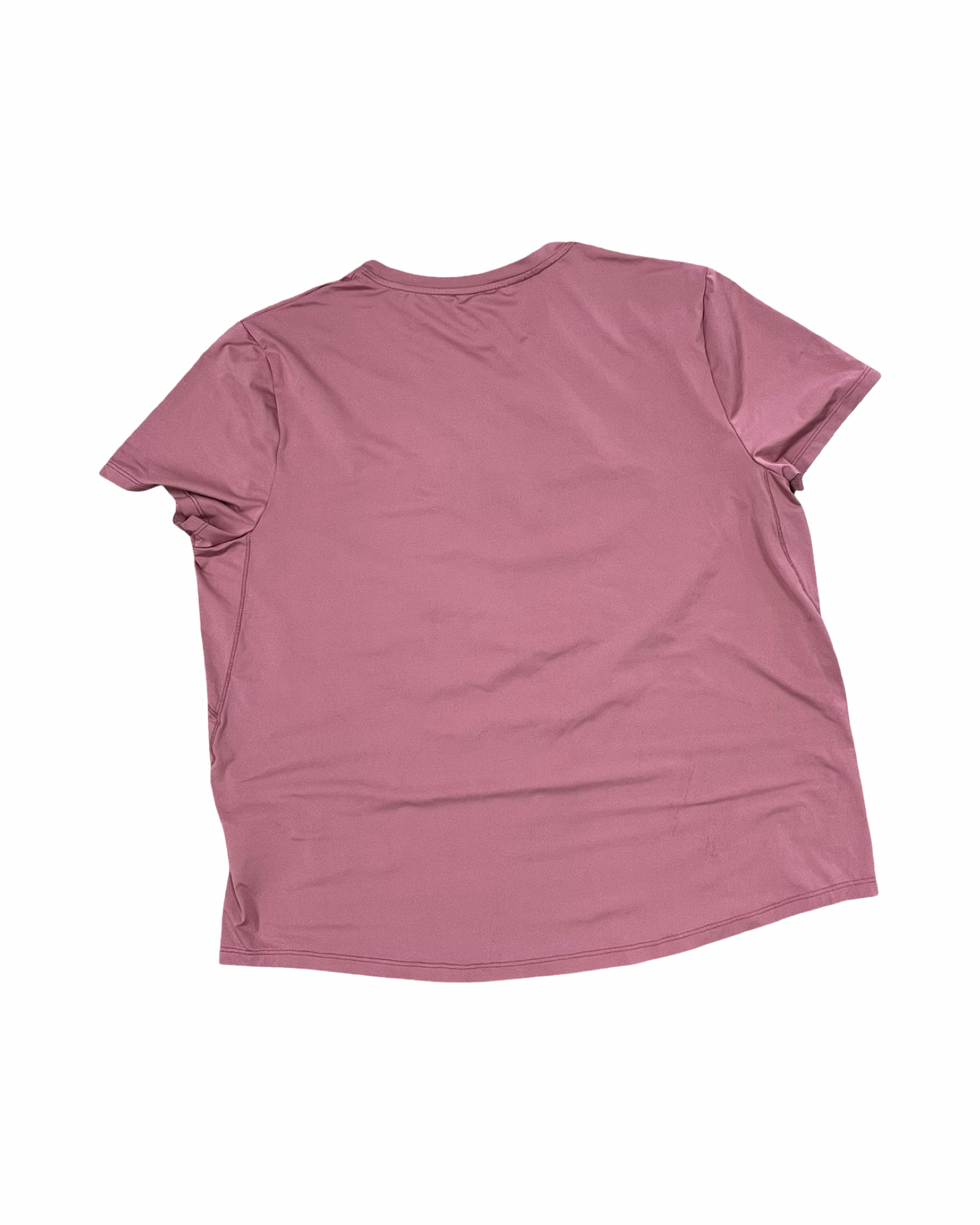 Athletic Top Ss By Nike In Pink, Size:L