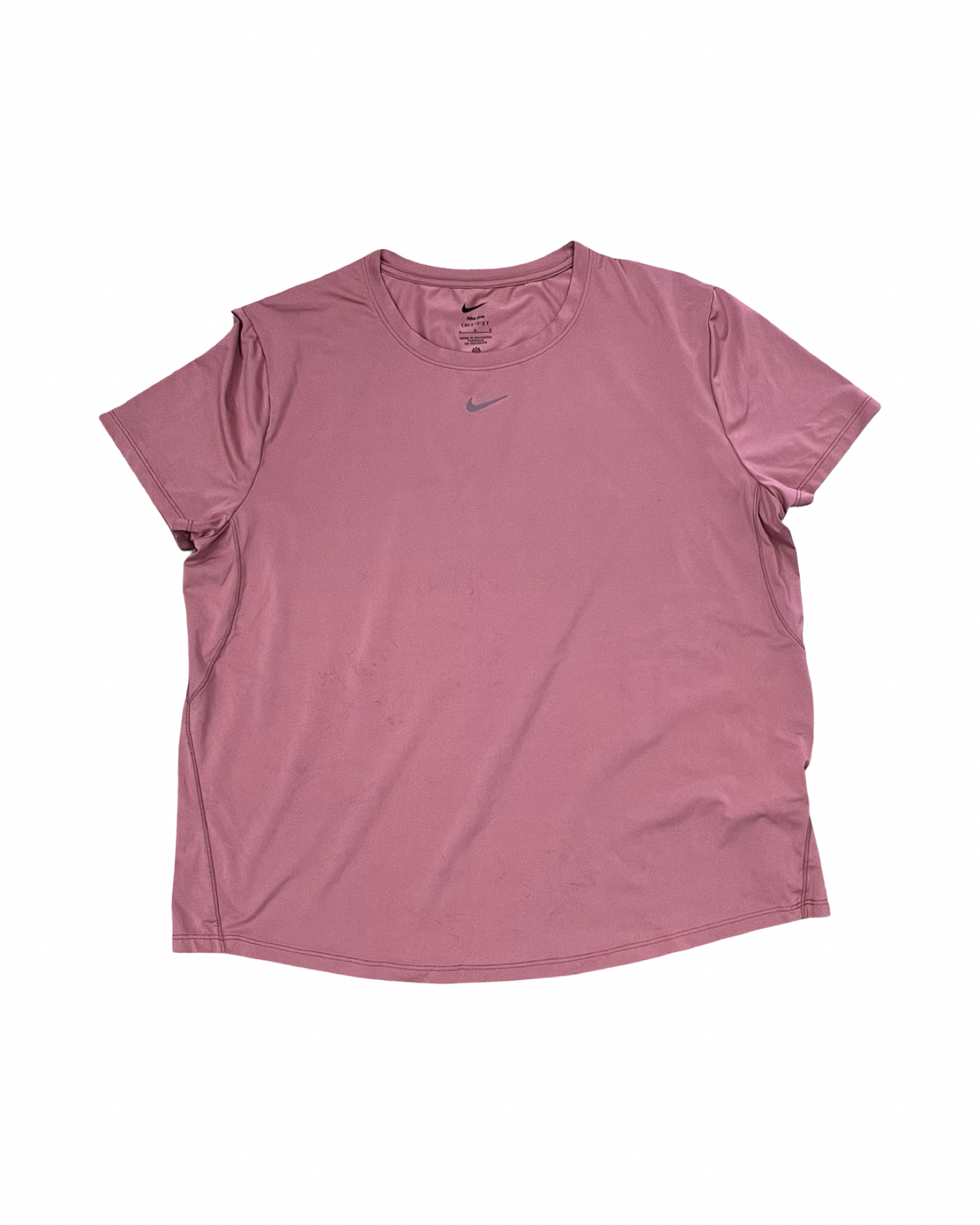 Athletic Top Ss By Nike In Pink, Size:L