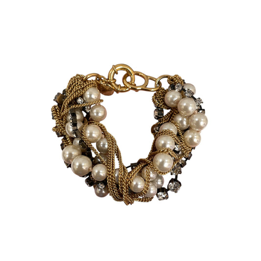 Bracelet Beaded By J. Crew In Gold