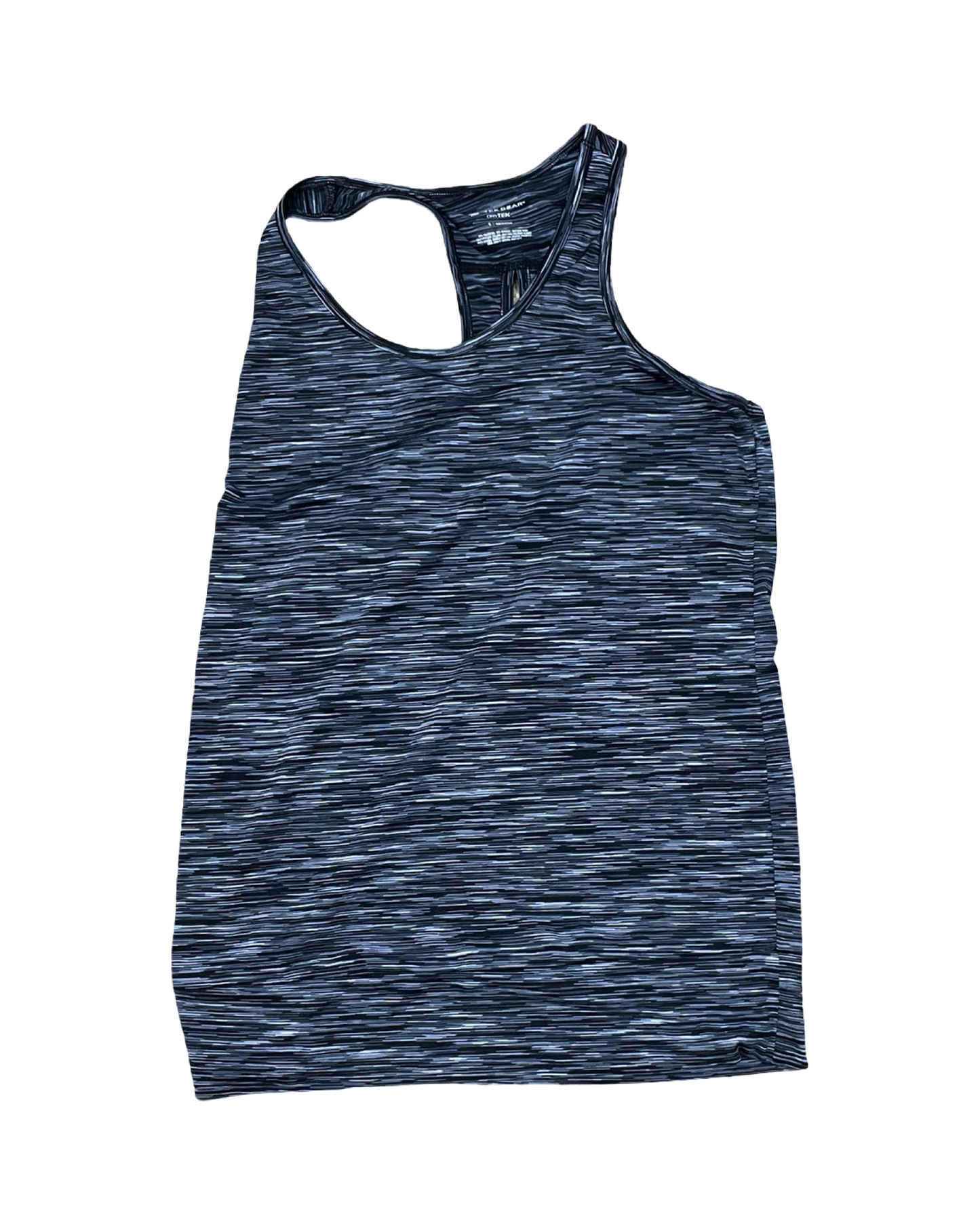 Top Sleeveless By Tek Gear In Black & White, Size:S