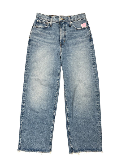 Jeans Wide Leg By Madewell In Blue Denim, Size:4