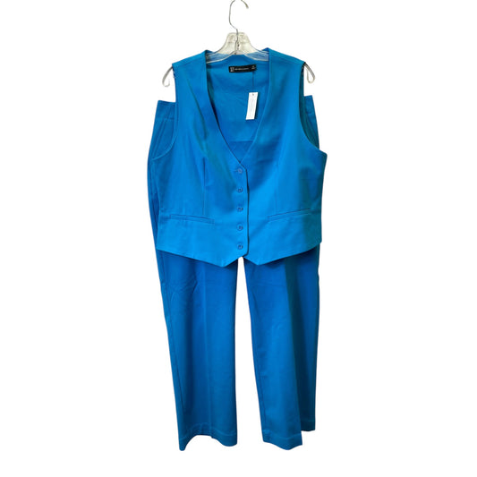 Pants Set 2Pc By New York And Co In Blue, Size:14