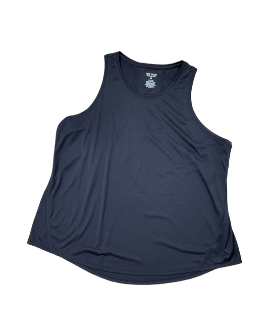 Athletic Tank Top By Tek Gear In Black, Size:2X