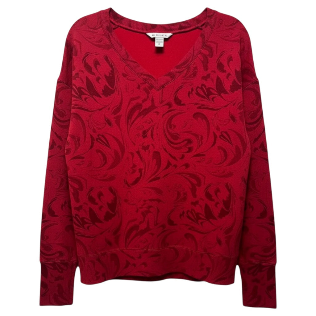 Athletic Top Long Sleeve Crewneck By Athleta In Red, Size: XS