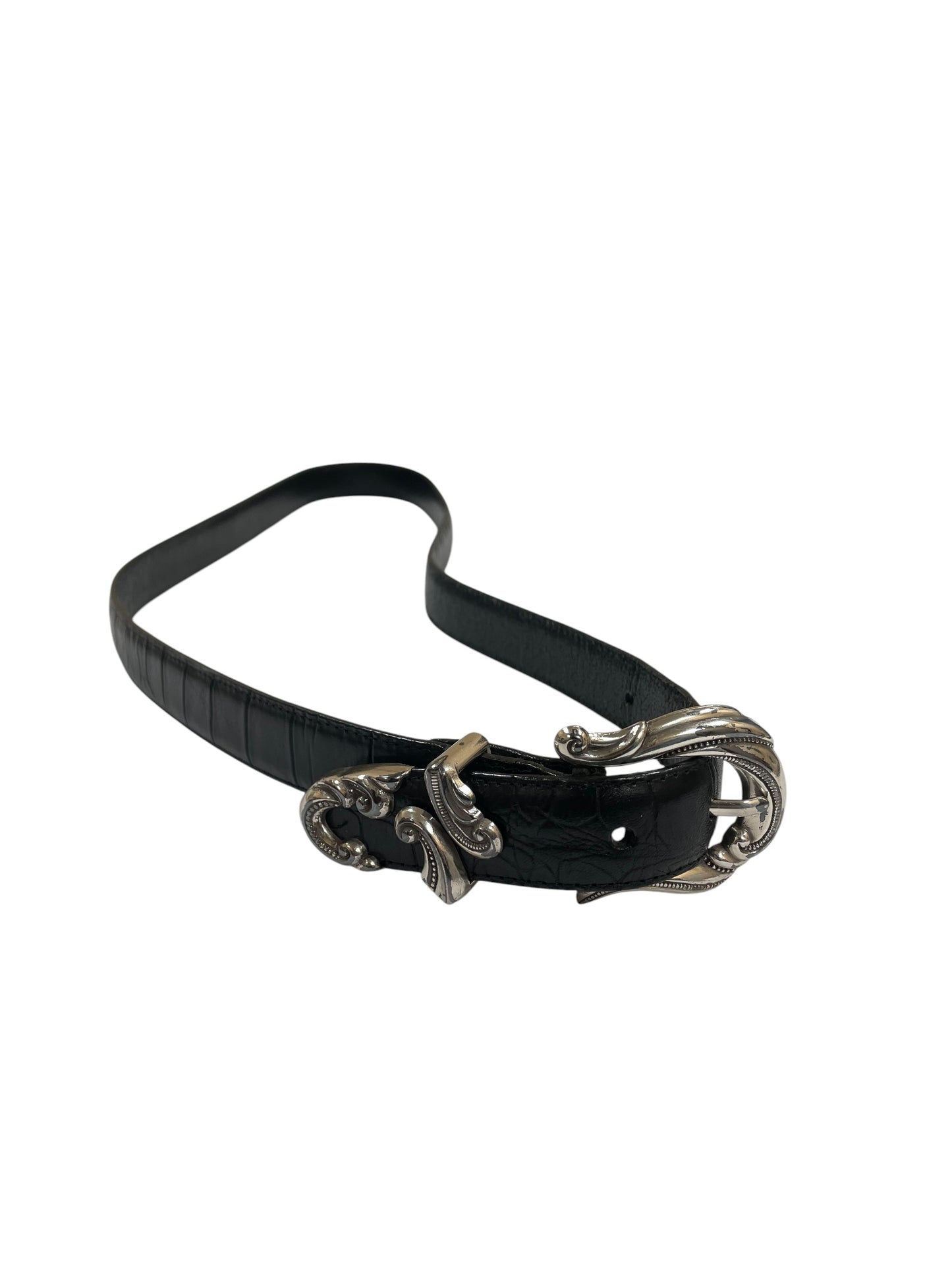 Belt By Coldwater Creek In Black & Silver, Size:Xlarge