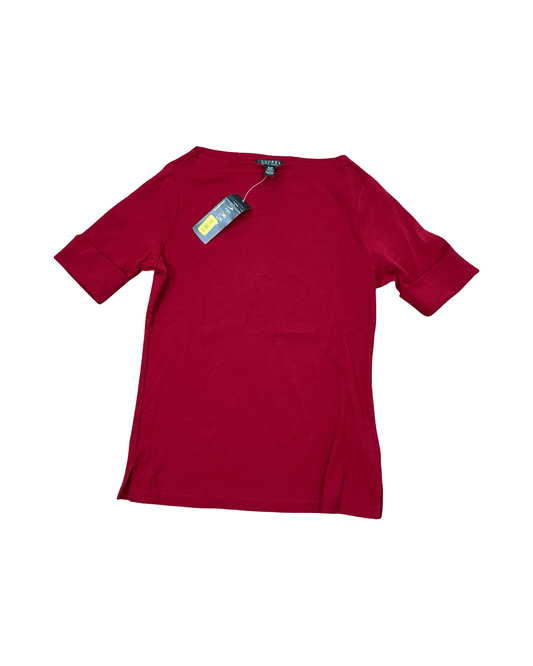 Top Ss By Lauren By Ralph Lauren In Red, Size:M