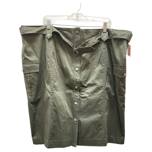 Skirt Midi By Calvin Klein In Green, Size:24