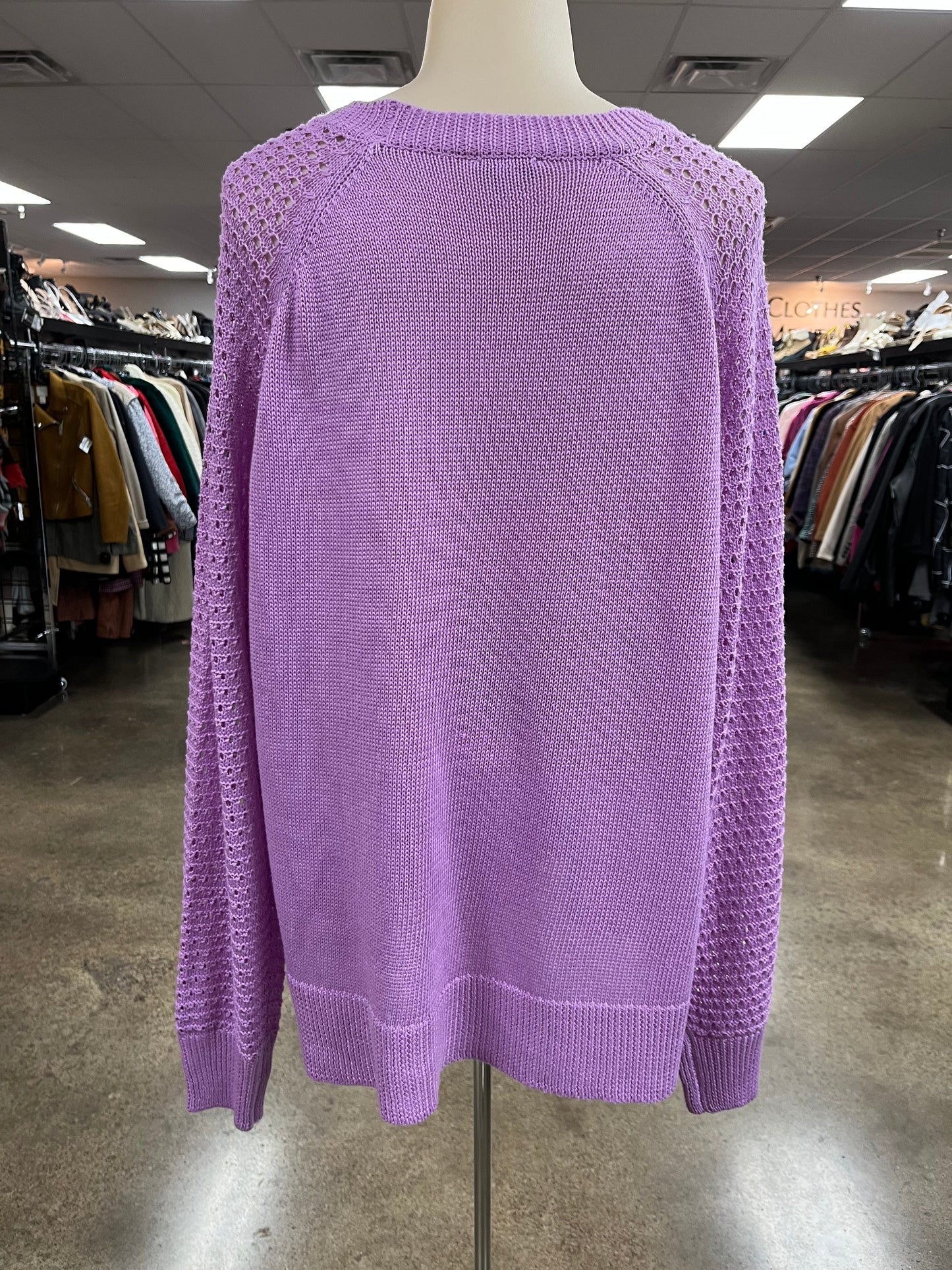Sweater By White Birch In Purple, Size:Xl