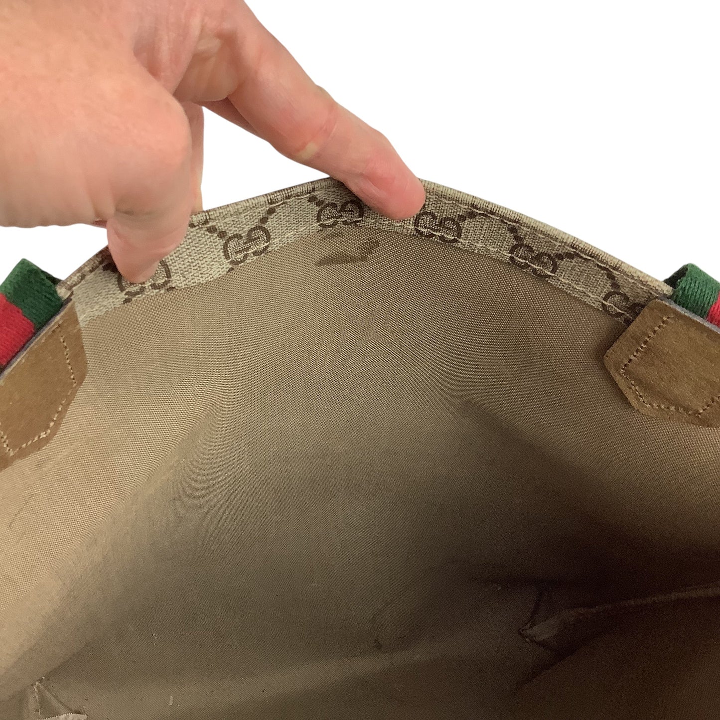 Tote Luxury Designer By Gucci, Size: Large