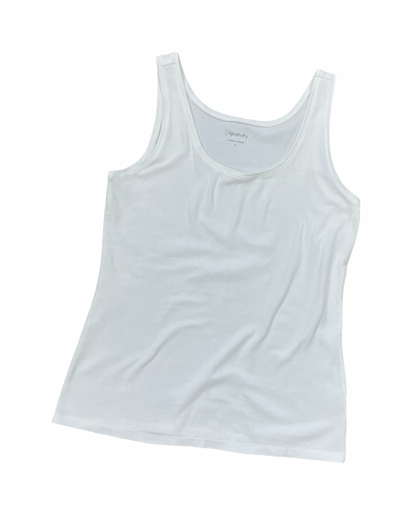 Tank Top By Relativity In Cream, Size:L